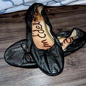 Sam Edelman Felicia Flats, Pewter Metallic